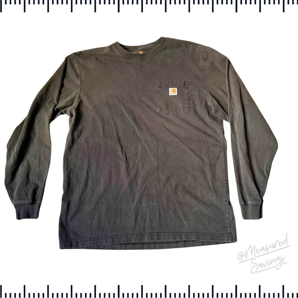Carhartt [Large Tall] - Original Fit - Long Sleeve Men’s T-Shirt - Dark Grey
